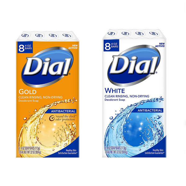 8 Bars Of Dial Antibacterial Deodorant Soap