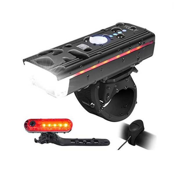 USB Rechargeable Bike Light Set With Horn