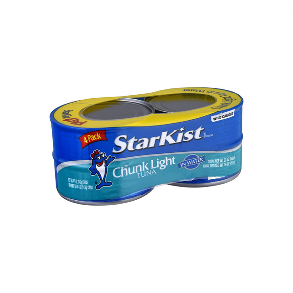 4 latas de atún claro en trozos StarKist