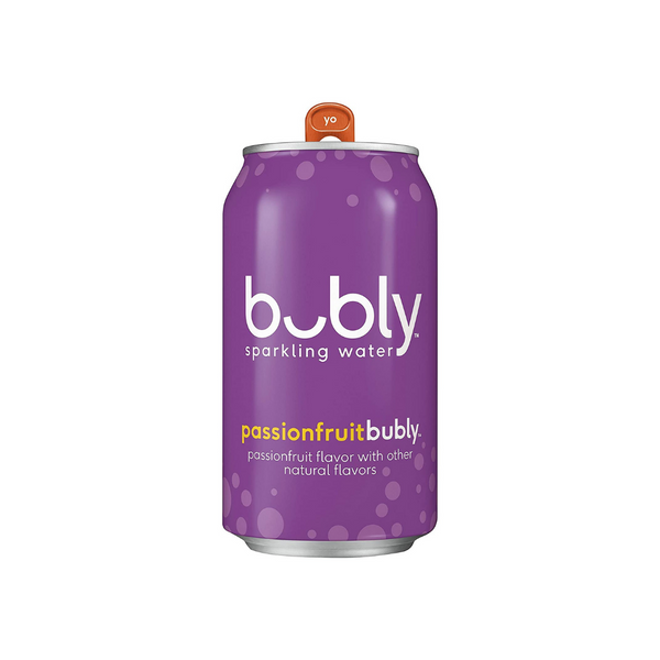 18 Pack Of bubly Passionfruit Sparkling Water Cans