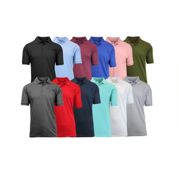 4 Galaxy by Harvic Men's Assorted Pique Polo Shirts
