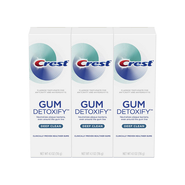 3 Crest Gum Detoxify Deep Clean Toothpaste