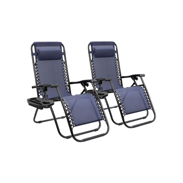 Set Of 2 Zero Gravity Chairs (3 Colors)