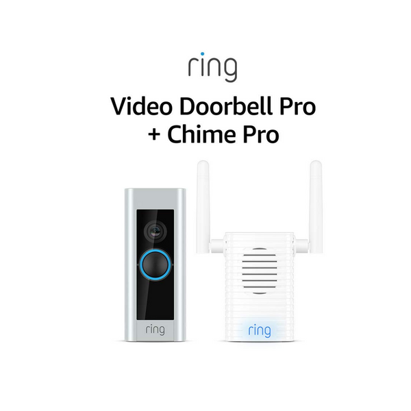 Certified Refurbished Ring Video Doorbell Pro with Ring Chime Pro