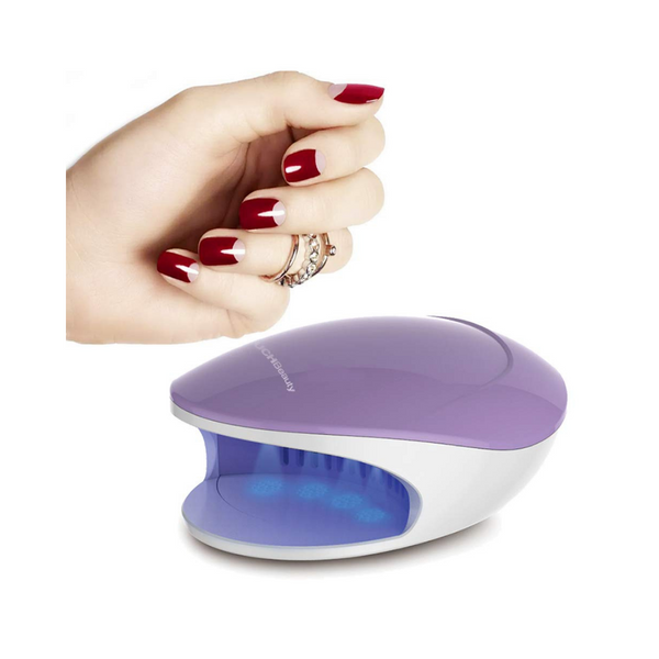 Mini secador de esmalte de uñas con ventilador y luz