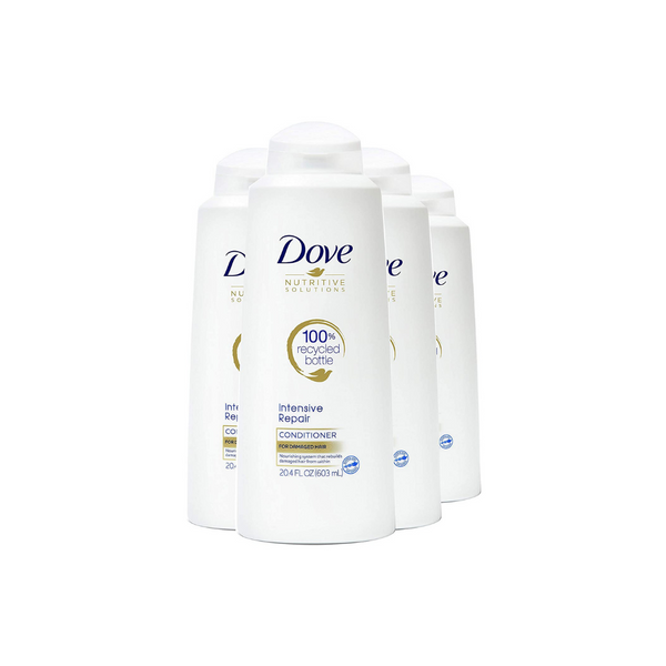 4 botellas de acondicionador fortalecedor Dove Nutritive Solutions