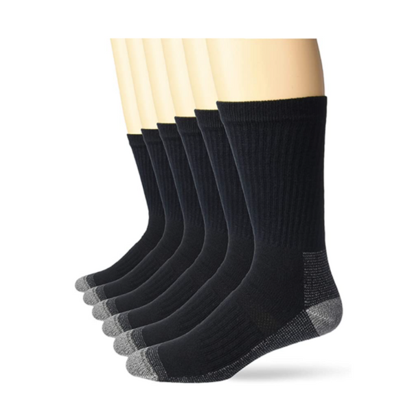 6 Pairs Of Fruit Of The Loom Mens Cotton Socks