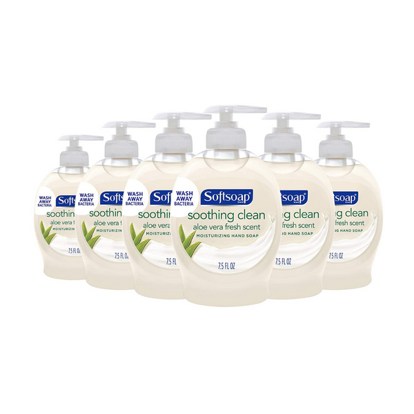 6 Bottles Of Softsoap Aloe Or Milk and Honey
