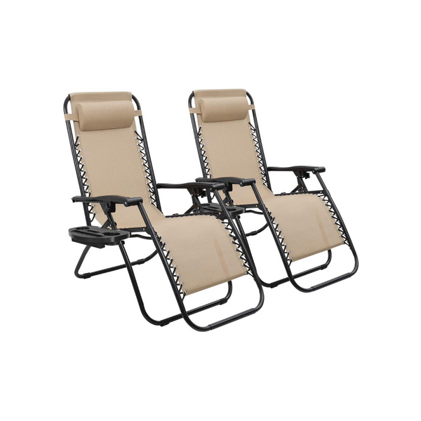 Set Of 2 Zero Gravity Chairs (4 Colors)