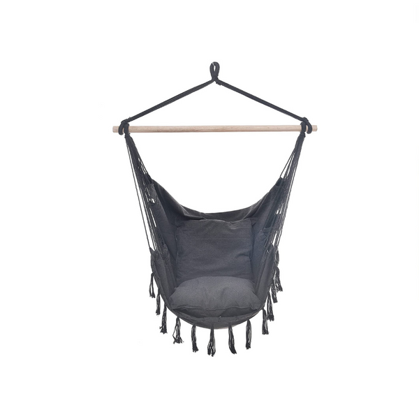 Silla tipo hamaca de cuerda colgante Project One con 2 almohadas y bolsa de transporte