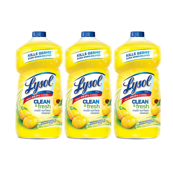 3 Refill Bottles Of Lysol Disinfectant Multi-Surface Cleaner