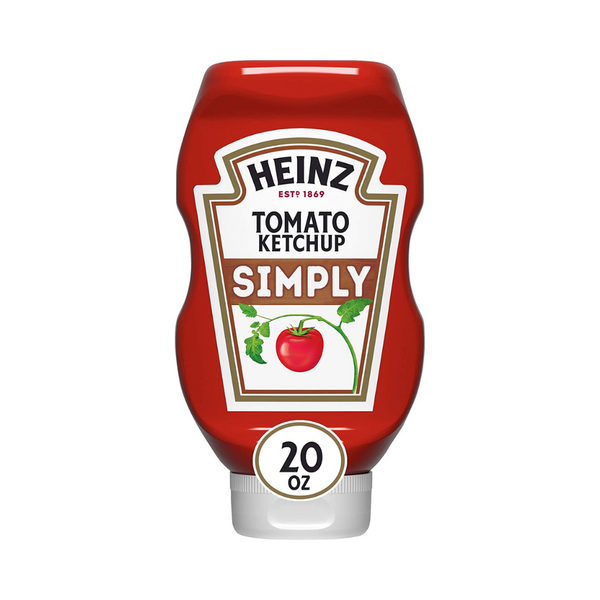 12 Bottles of Heinz Simply Tomato Ketchup (20 oz Bottles)