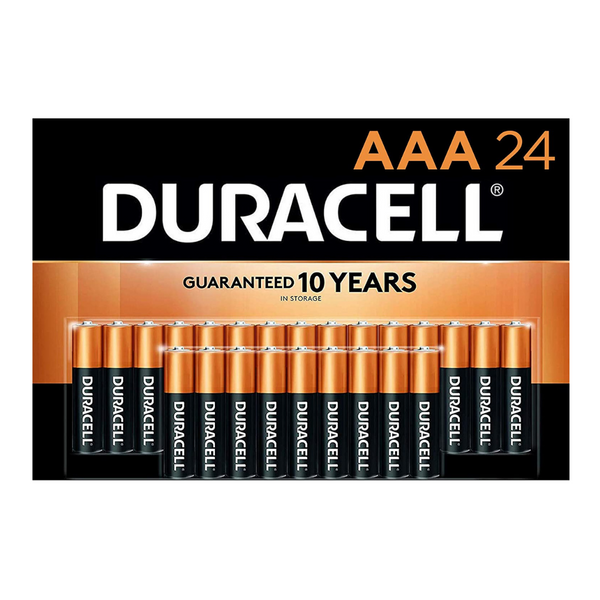 24 pilas alcalinas Duracell CopperTop AAA