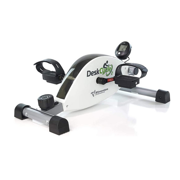 Ejercitador de pedales para bicicleta debajo del escritorio DeskCycle 2 con pierna ajustable