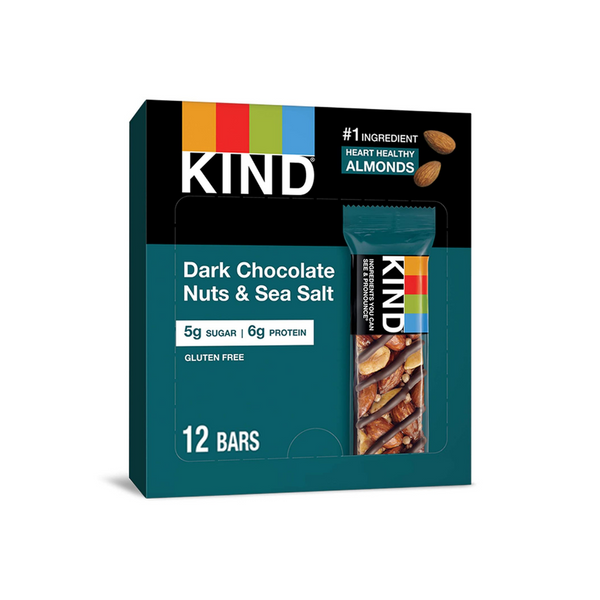 12 Dark Chocolate Nuts & Sea Salt KIND Bars