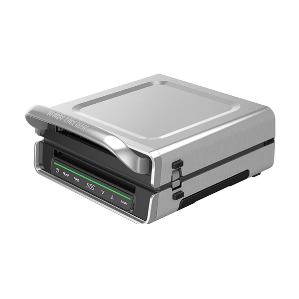 George Foreman Family Size Smokeless-Digital Smart Select Stainless Steel Indoor Grill