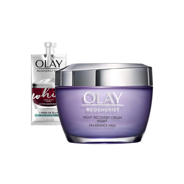 Olay Regenerist Night Recovery Cream Moisturizer + Whip Face Moisturizer
