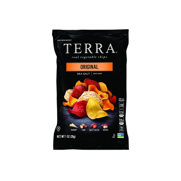 24 Bags Of Terra Vegetable Chips with Sea Salt