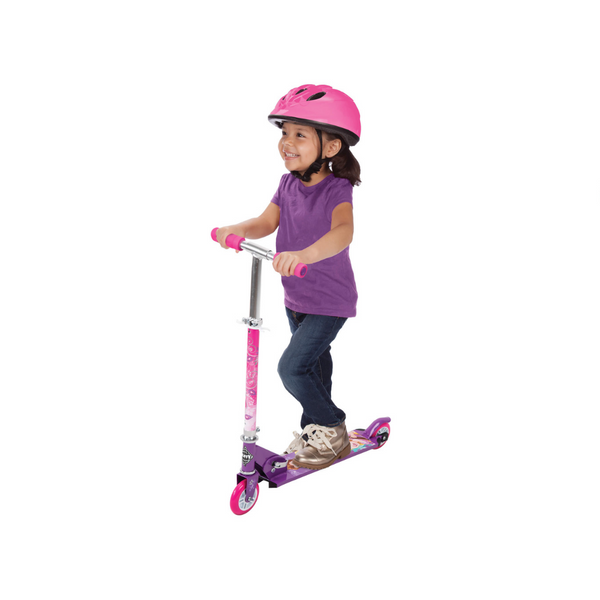 Huffy Spiderman or Disney Princess Folding Kick Scooters