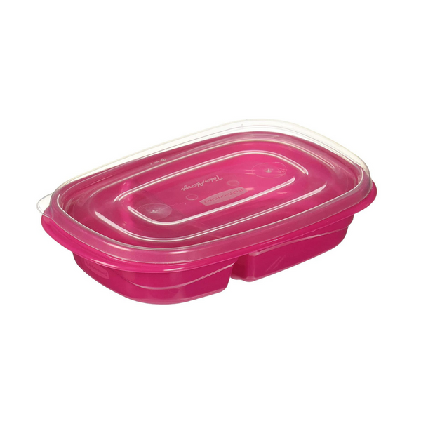 3 Pack Rubbermaid On-the-Go Sandwich Food Storage Containers with Divided Base