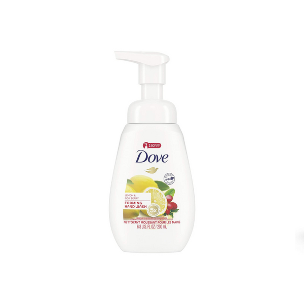 4 Bottles Of Dove Foaming Hand Wash Lemon & Goji Berry
