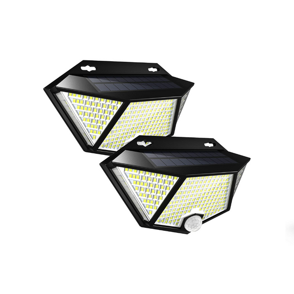 308 LED Outdoor Solar Lights (2 Pack)