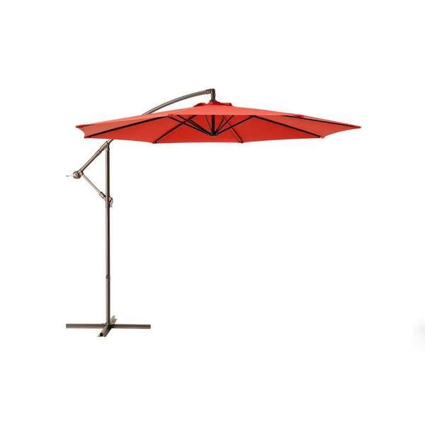 10 Ft Patio Umbrella With Crank & Cross Base (7 Colors)