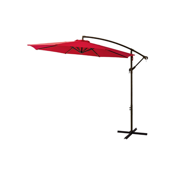 Sombrilla de patio exterior compensada de 10 pies con soporte de base (5 colores)