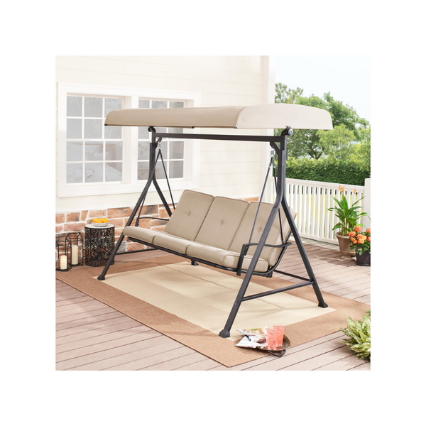 3 Person Steel Porch Swing (3 Colors)