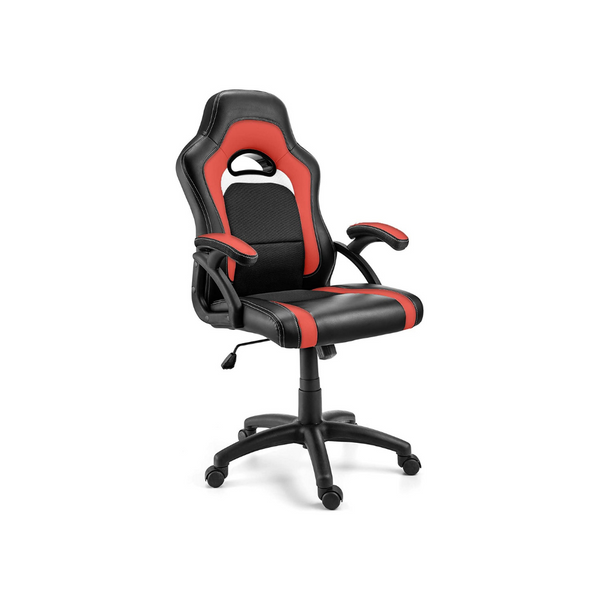 Cómoda silla de oficina y juegos con soporte lumbar
