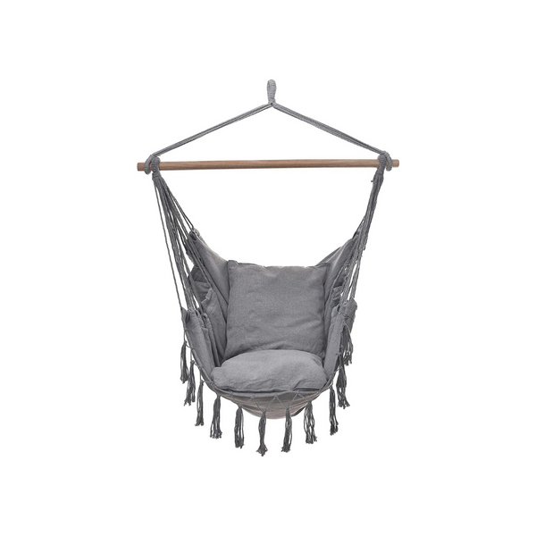 Project One Hanging Rope Hammock Chair With 2 Pillows (3 Colors)
