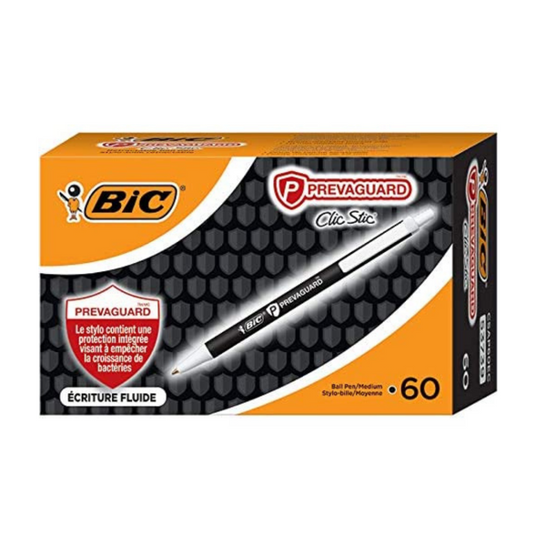 60 bolígrafos BIC PrevaGuard Clic Stic