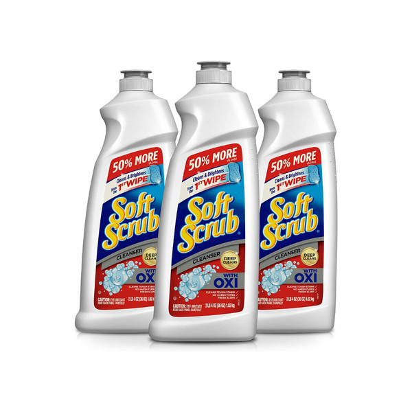 3 Bottles Of Soft Scrub Cleanser