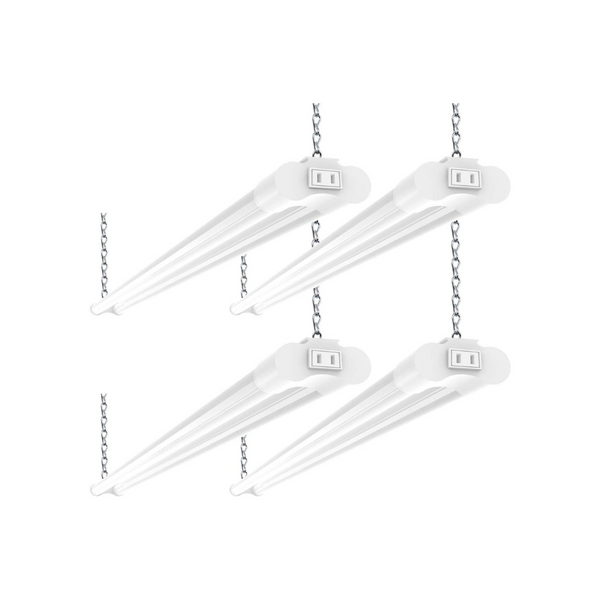 Set Of 4 Linkable LED Shop Lights