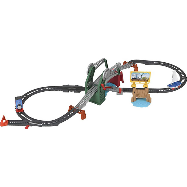 Thomas & Friends Bridge Lift Thomas & Skiff train set with motorized engine and toy boat