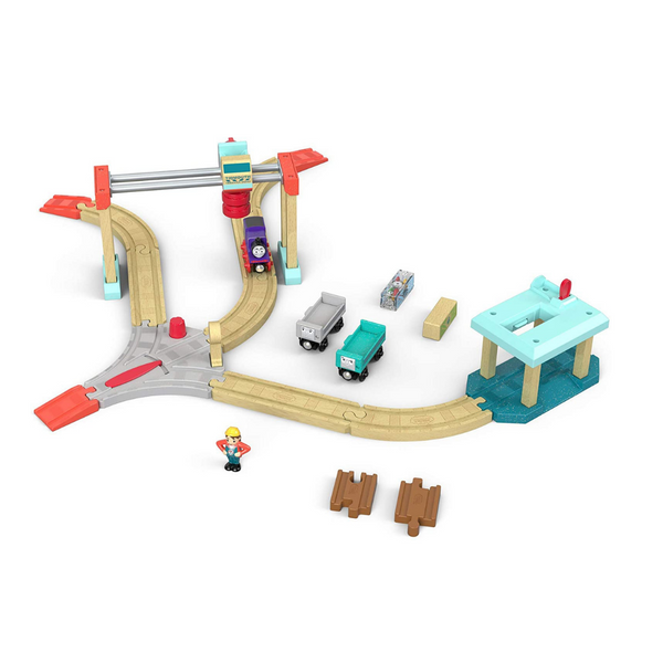 Thomas & Friends Wood Lift & Load Cargo Train Track Set
