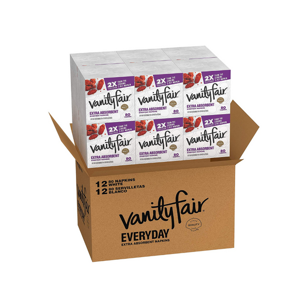 960 Servilletas de papel premium extra absorbentes para uso diario Vanity Fair