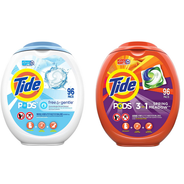 96 cápsulas de detergente para ropa Tide