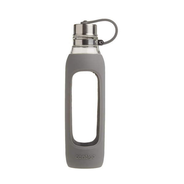 Contigo Purity 20oz Glass Water Bottle With Silicone Tether