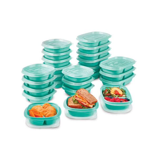 50 Piece Rubbermaid TakeAlongs On the Go Food Storage Containers