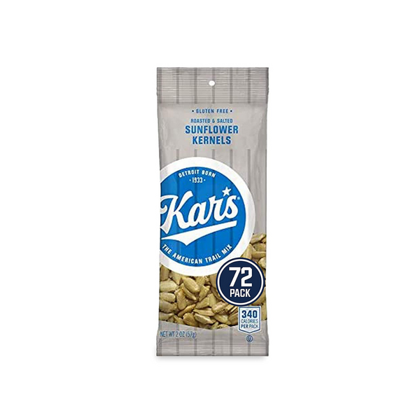 72 Bags Of 2oz Kar’s Nuts Roasted And Salted Sunflower Kernels