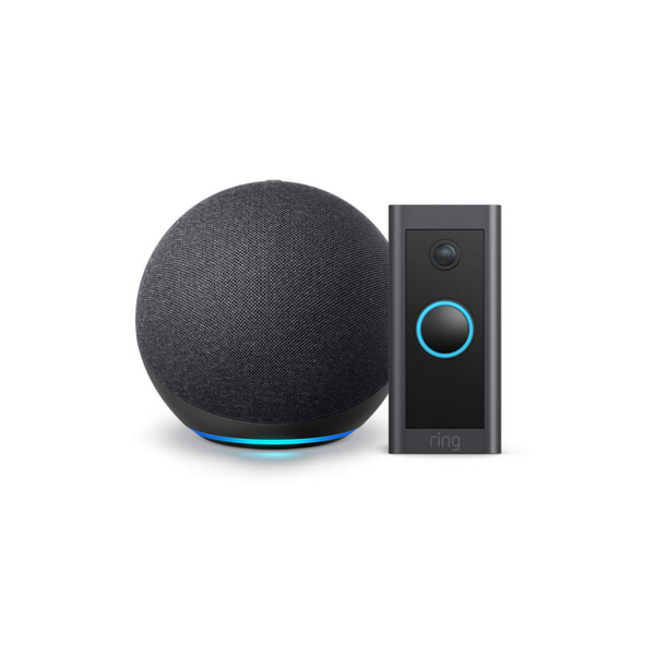 Ring Video Doorbell cableado con paquete Echo Dot