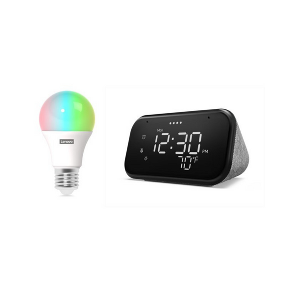 Lenovo Smart Clock Essential y Lenovo Smart Color Bulb