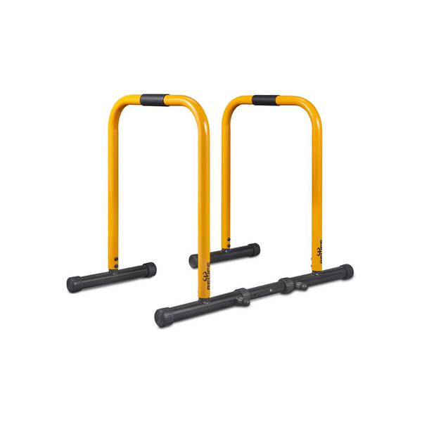 Estación de entrenamiento de fondos con soportes de fondos de alta resistencia