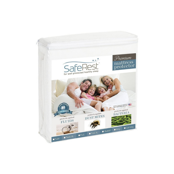 SafeRest Queen Size Premium Hypoallergenic Waterproof Mattress Protector