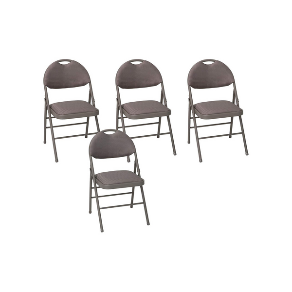 4 Cosco Comfort Back Fabric Folding Chair