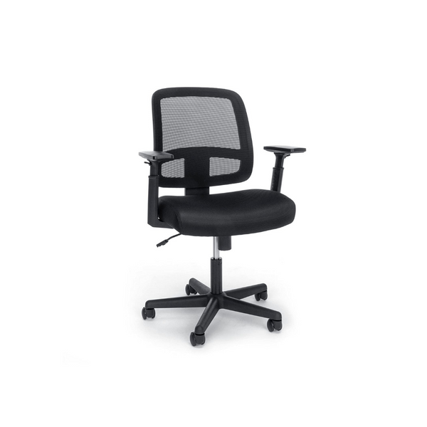 OFM Essentials Collection Silla de oficina con respaldo de malla y brazos ajustables