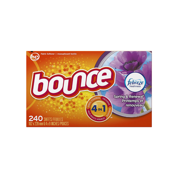 240 Bounce con toallitas para secadora Febreze