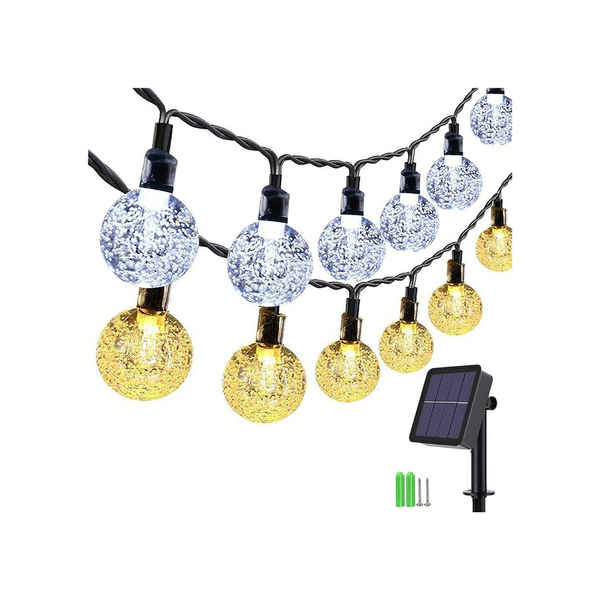 35.6ft Solar Outdoor String Lights