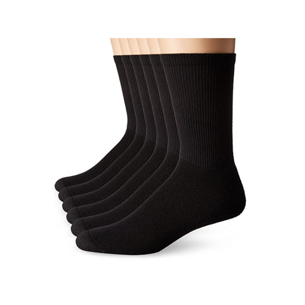 6-Pack Hanes Men's FreshIQ X-Temp Comfort Cool Crew Socks